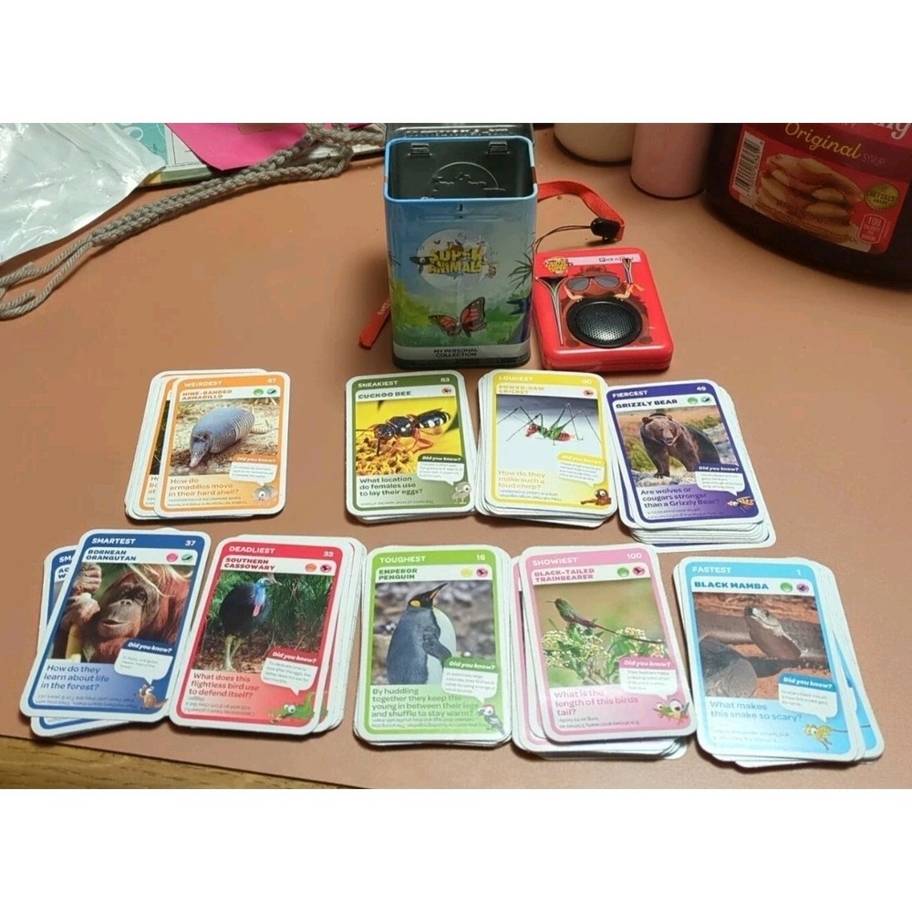 Woolworths Super Animals Lot, Collection Tin. Reader &‎ Cards.